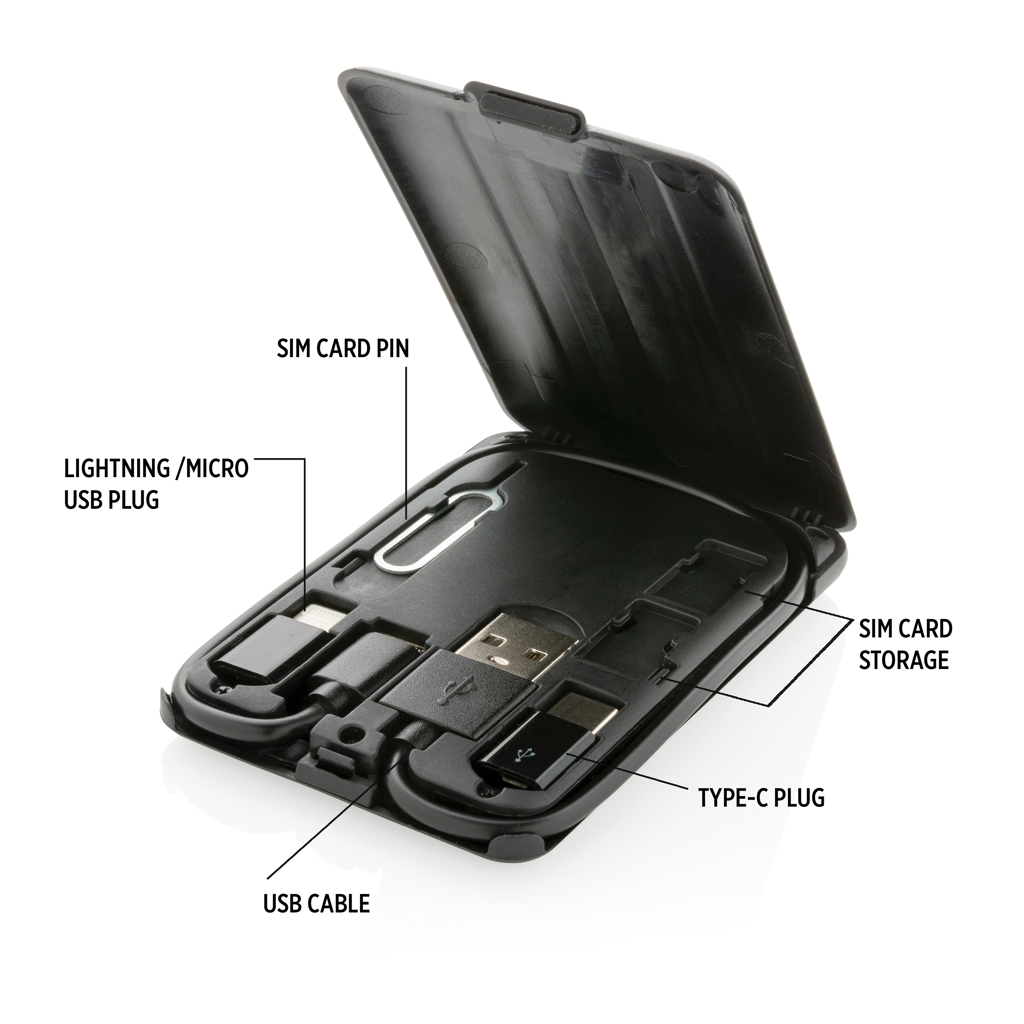 Multifunctional 5W wireless charging travel card
