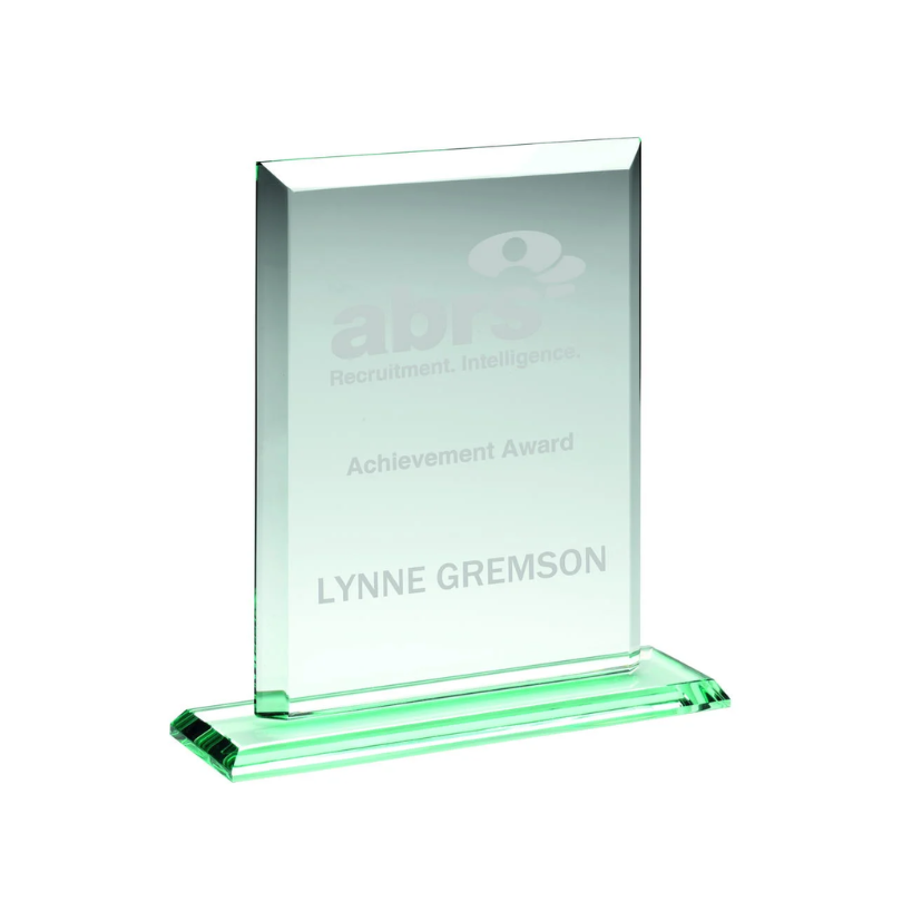 Jade Glass Rectangle Award - Extravaganza
